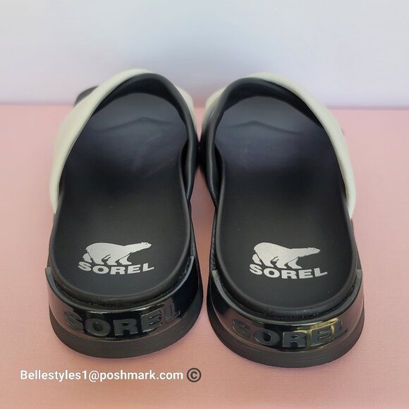 SOREL Viibe Criss-Cross Platform Smooth Leather Women’s Slide- Size 9.5 ⭐ - Picture 13 of 16